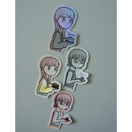 here × Yuya Hashizume - Collaboration Stickers (Set of 4)