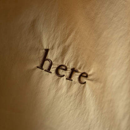 Nylon Tote bag(here logo embroidered)