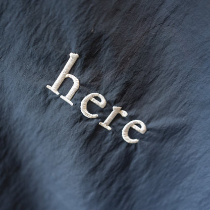 Nylon Tote bag(here logo embroidered)