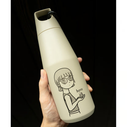 here × Yuya Hashizume - Collaboration Tumbler 580ml(Beige)