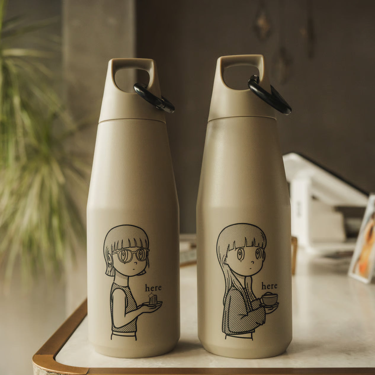 here × Yuya Hashizume - Collaboration Tumbler 580ml(Beige)