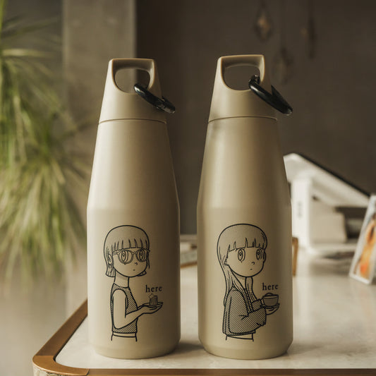 here × Yuya Hashizume - Collaboration Tumbler 580ml(Beige)